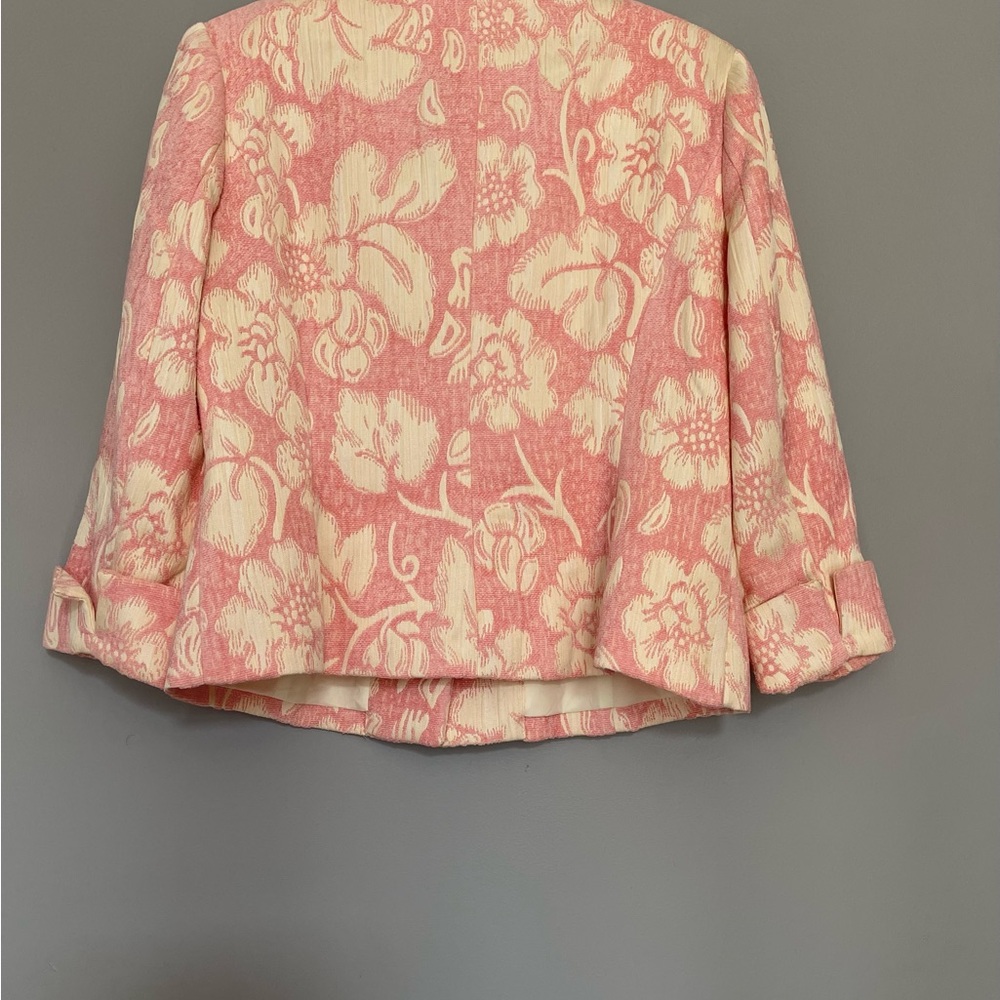 Pink /Cream color women dress suit